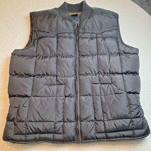 Men's Black Puffer Vest, Drysdales, Size 2X